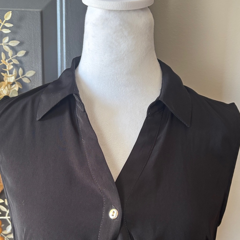 Alfani Black Button-Front Mini Dress - Picture 4 of 7